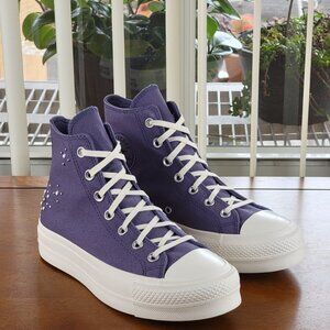 Converse Chuck Taylor All Star Lift Hi A12513C Lavander Ash Sizes 7 - 8 Women's